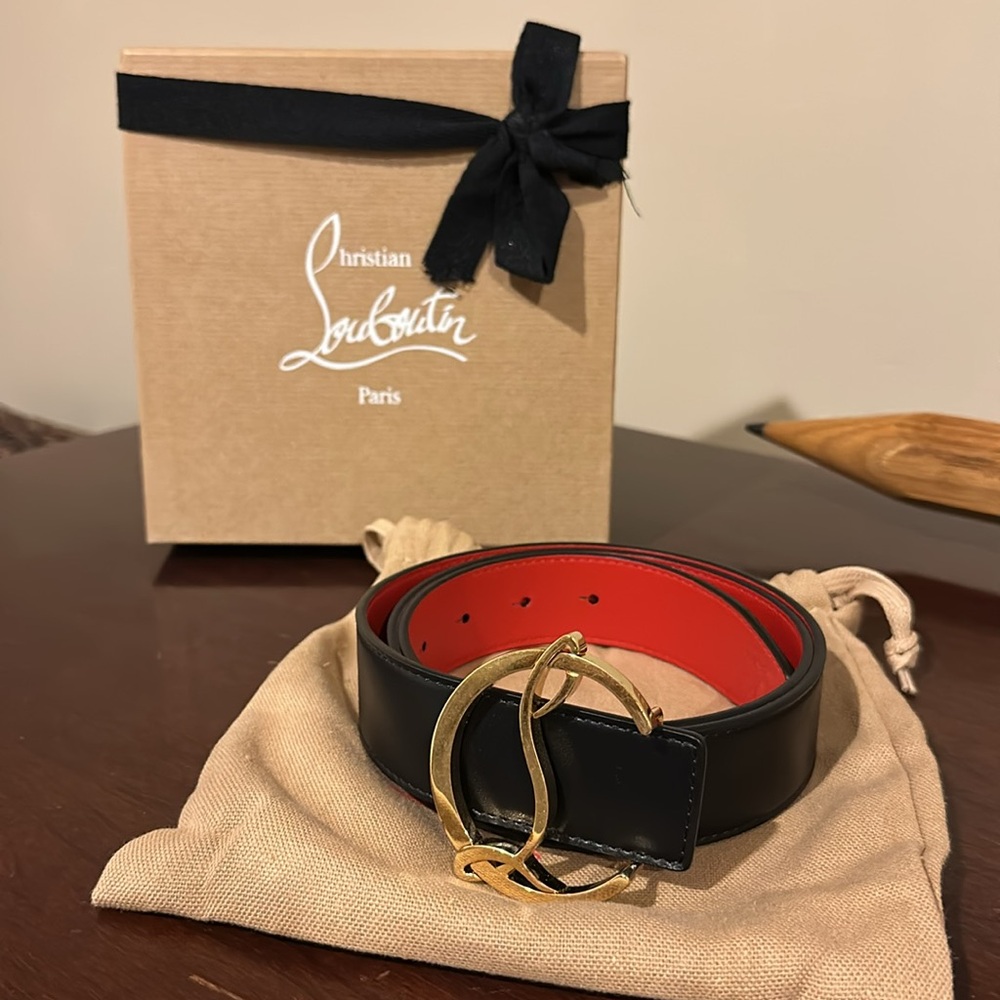 Unisex Christian Louboutin Reversible Belt